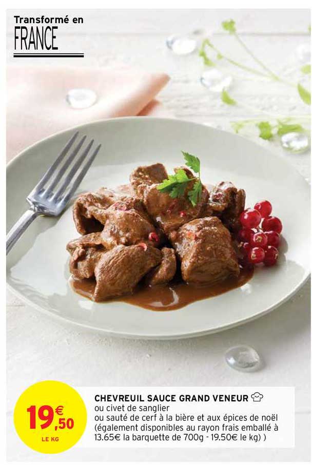 Chevreuil Sauce Grand Veneur