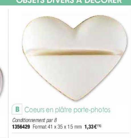 Cœurs En Plâtre Porte-photos