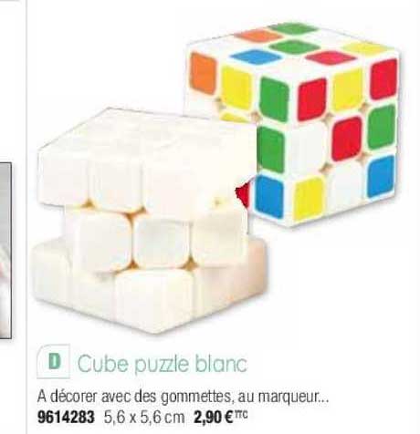 Cube Puzzle Blanc
