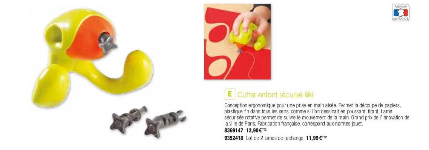 Cutter Enfant Sécurisé Biki