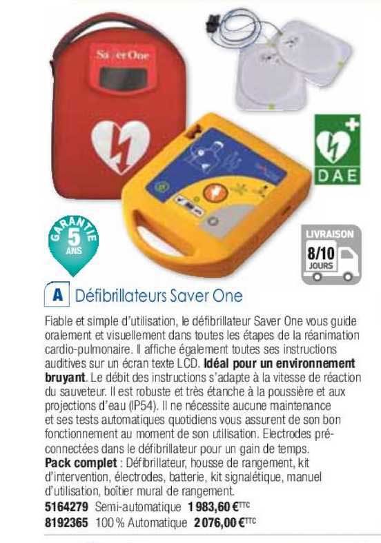 défibrillateurs saver one