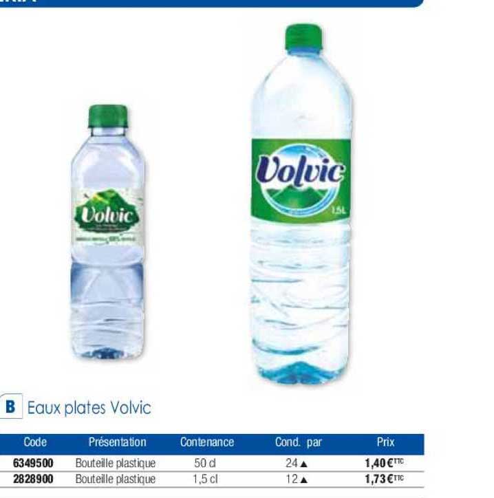eaux plates volvic
