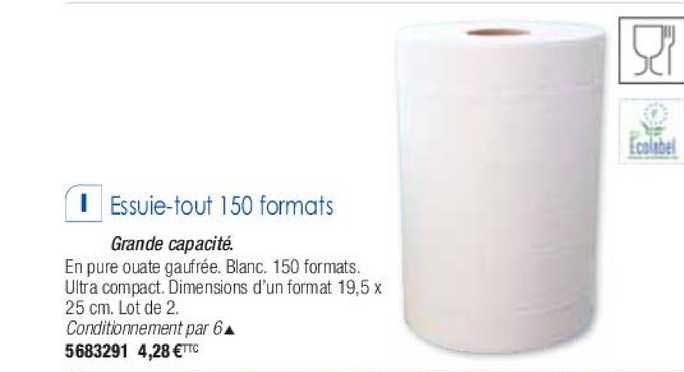 Essuie-tout 150 Format