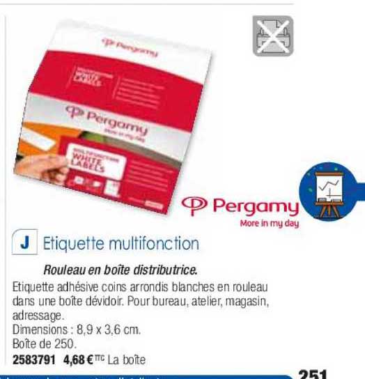 étiquette multifonction pergamy more in my day