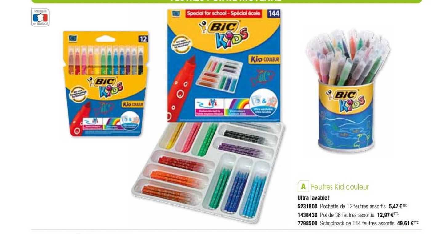 feutre kid couleur