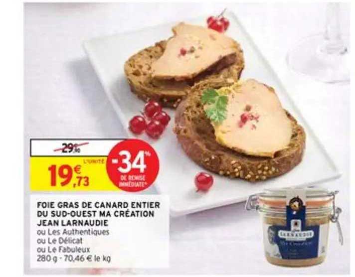 foie gras de canard entier du sud-ouest ma création jean larnaudie