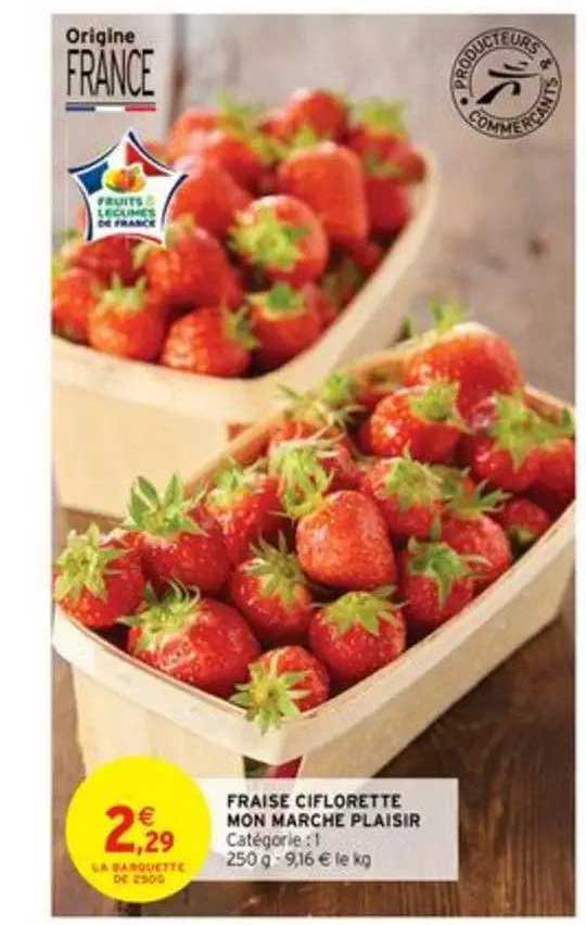 fraise ciflorette mon marché plaisir