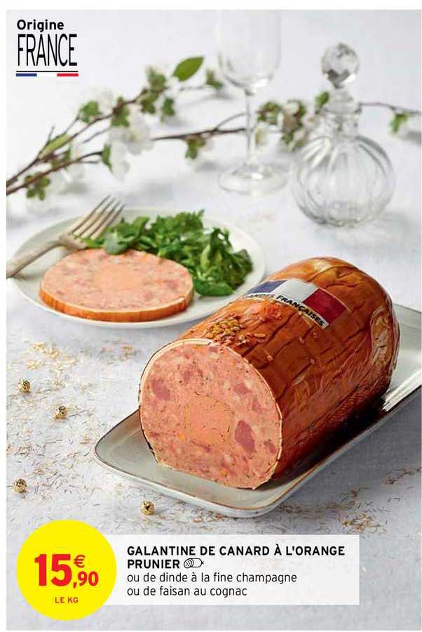 galantine de canard à l'orange prunier