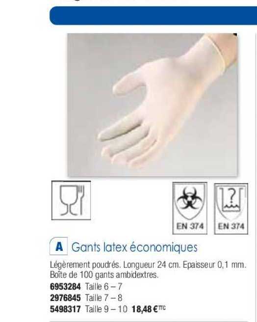 gants latex économiques