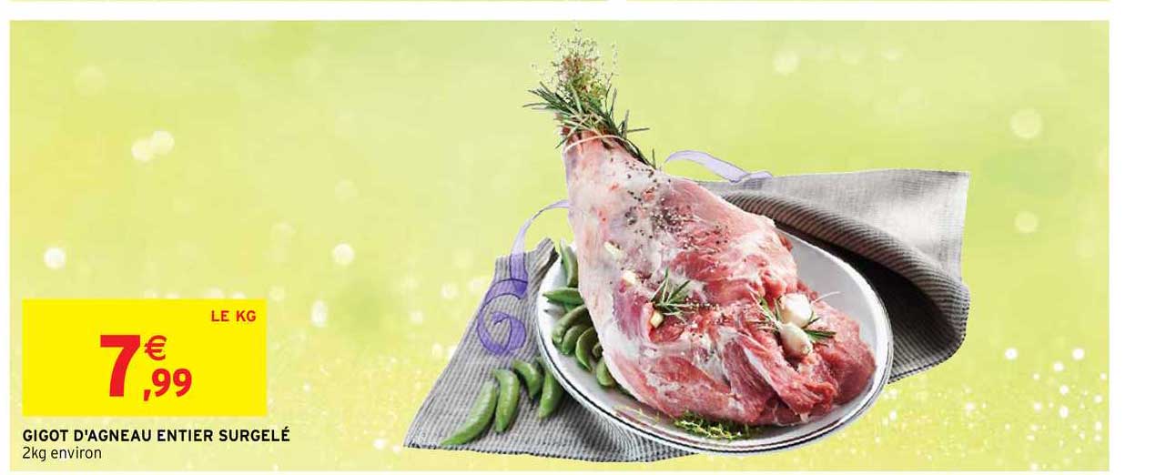 gigot d'agneau entier surgelé