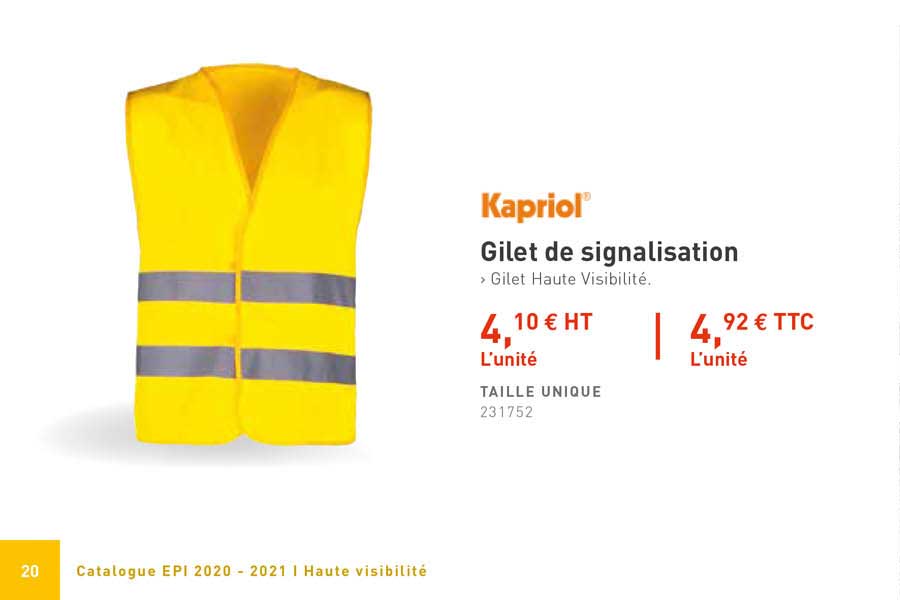 gilet de signalisation kapriol