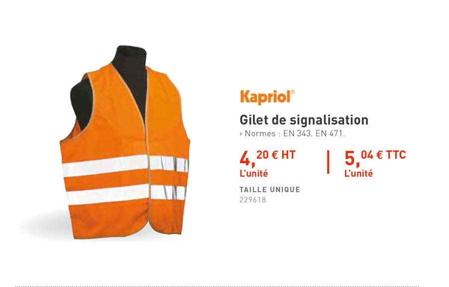 gilet de signalisation kapriol