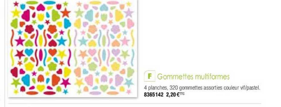 gommettes multiformes