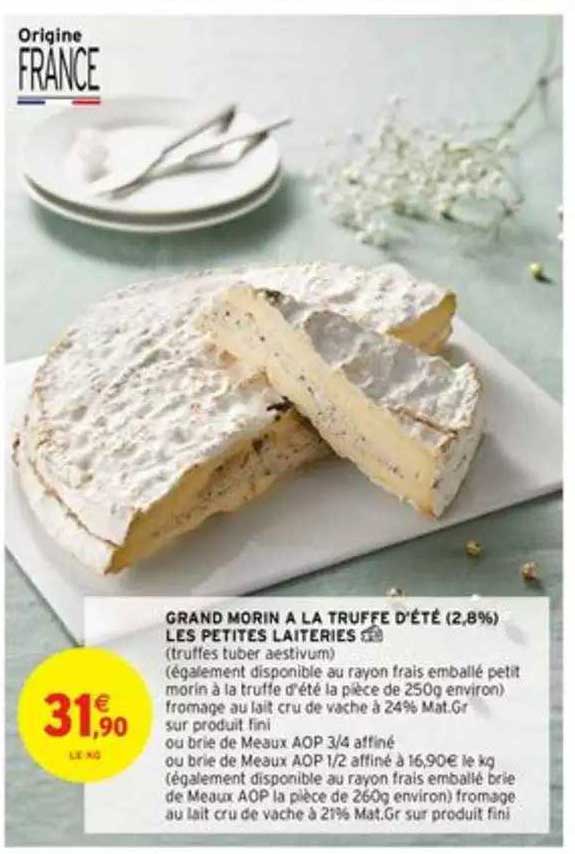 grand morin à la truffe d'été les petites laiteries