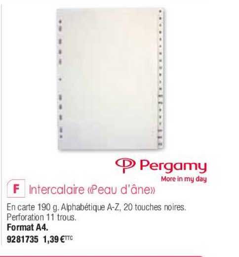 intercalaire «peau d'âne» pergamy more in my day