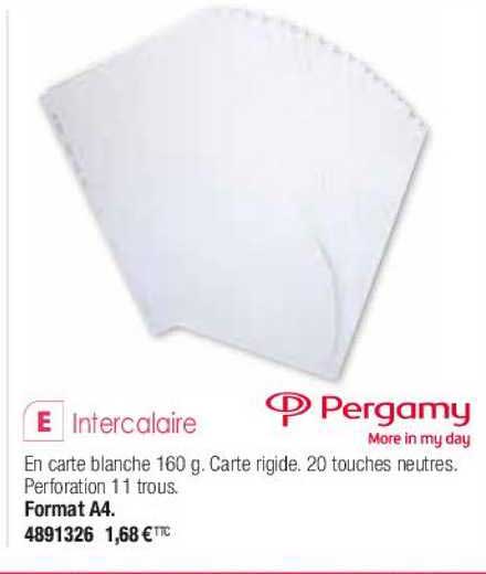 intercalaire pergamy more in my day