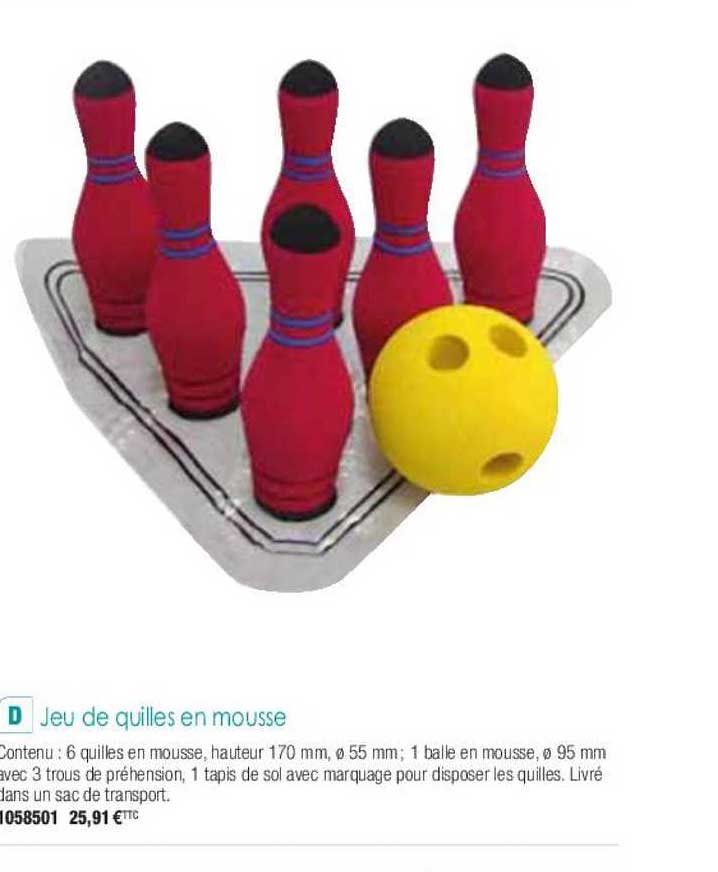 jeu de quilles en mousse