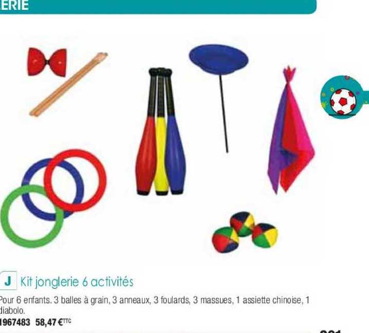 kit jonglerie 6 activités