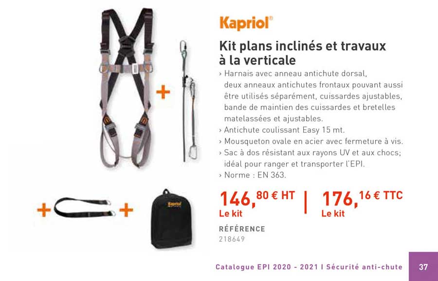 kit plans inclinés et travaux à la verticale kaprion