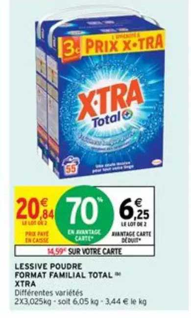 lessive poudre format familial total xtra