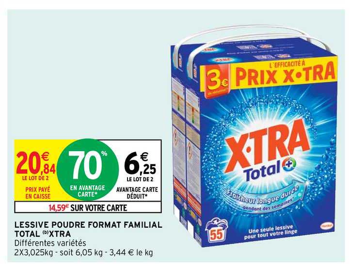 lessive poudre format familial total xtra