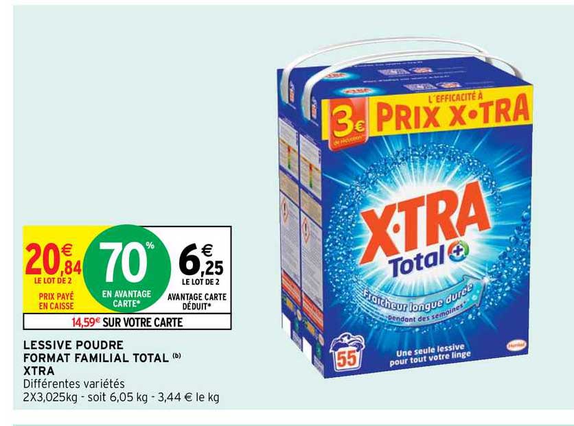 lessive poudre format familial total xtra