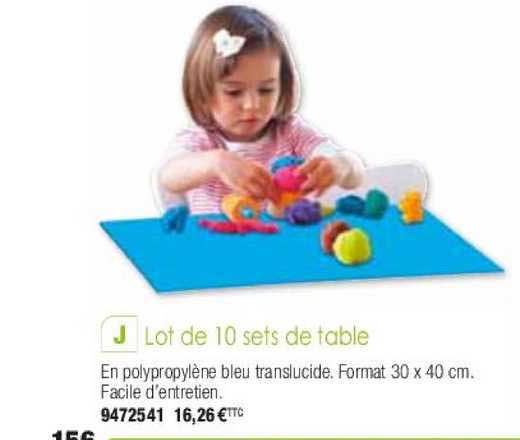 Lot De 10 Sets De Tables