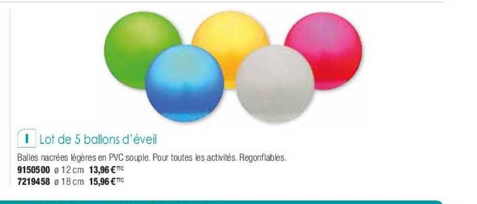 lot de 5 ballons d'éveil