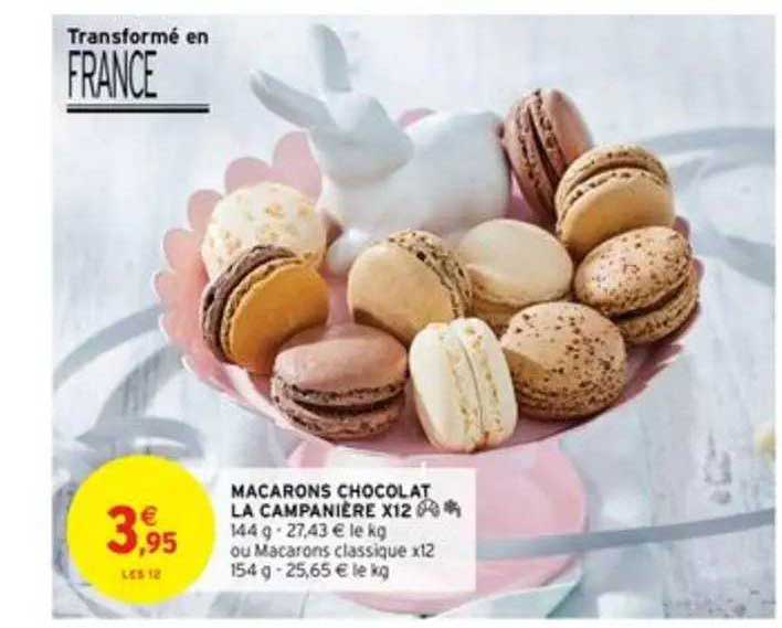 macarons chocolat la campanière x12