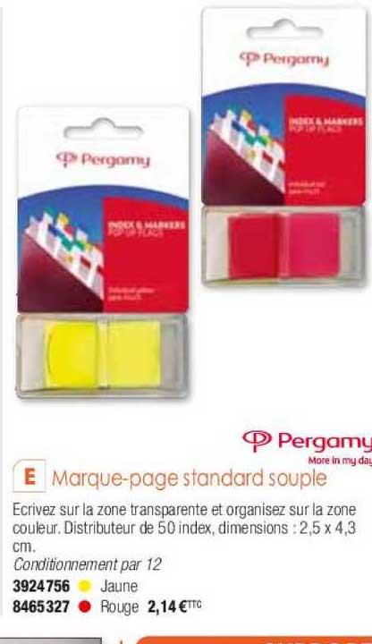 marque-page standard souple pergamy more in my day