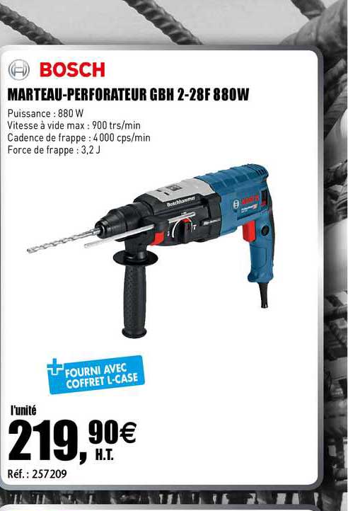 marteau-perforateur gbh 2-28f 880w bosch