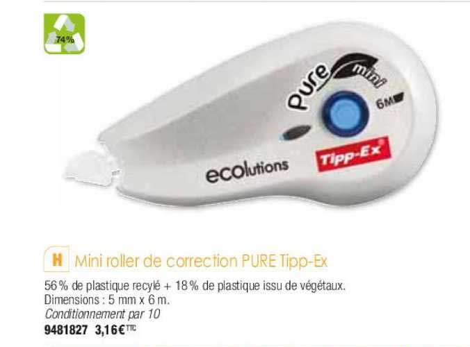 mini roller de correction pure tipp-ex