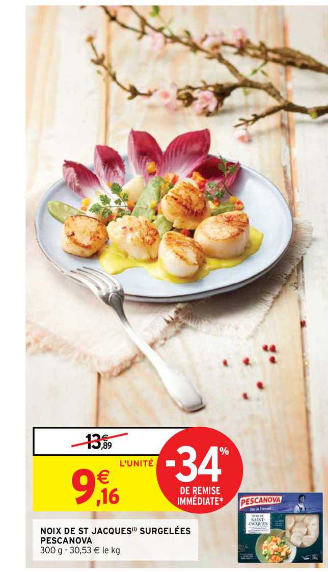 noix de st jacques surgelées pescanova