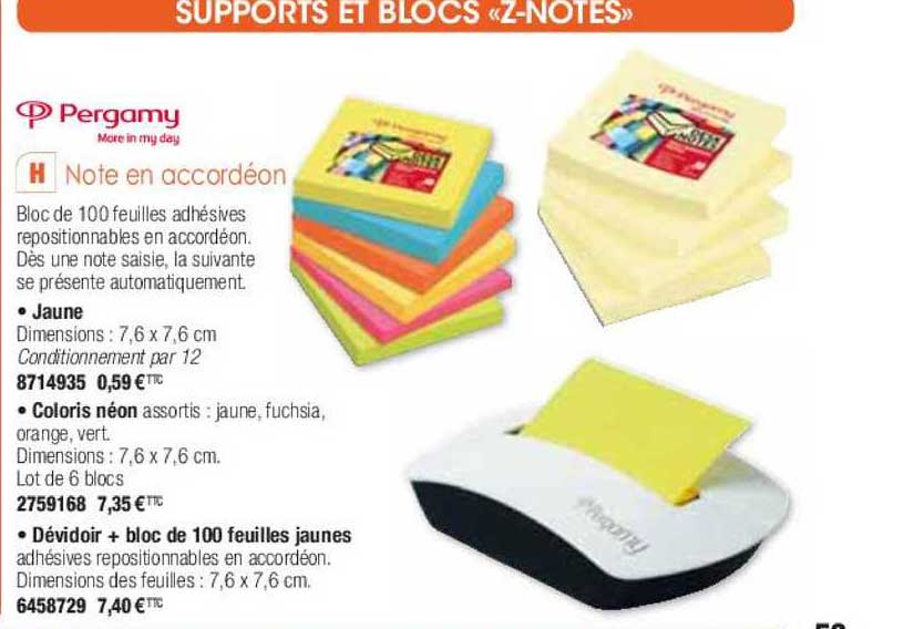 note en accordéon pergamy more in my day
