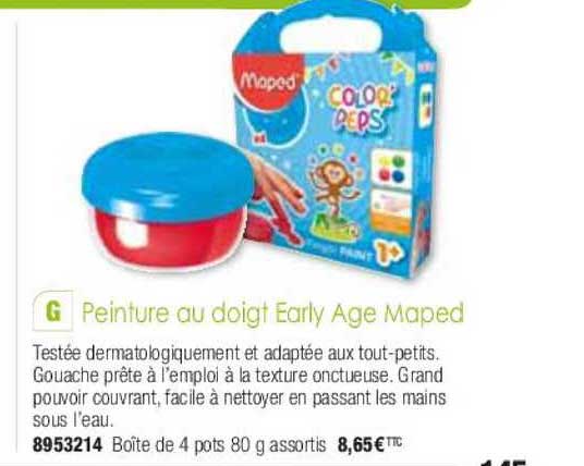 peinture au doigt early age maped