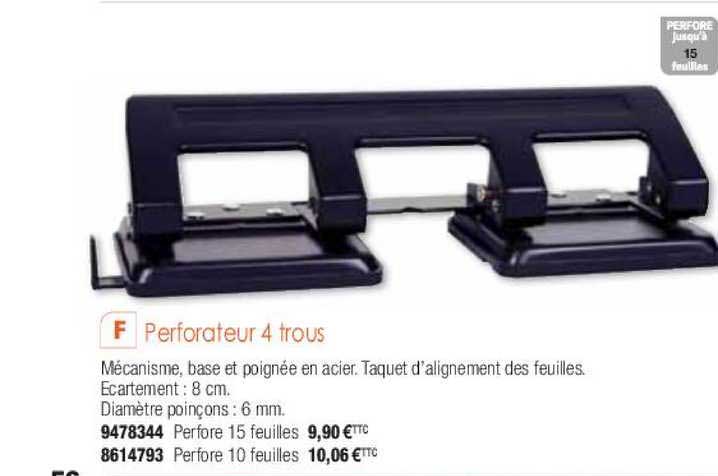 perforateur 4 trous