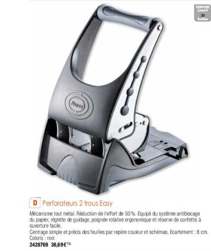 perforateurs 2 trous easy
