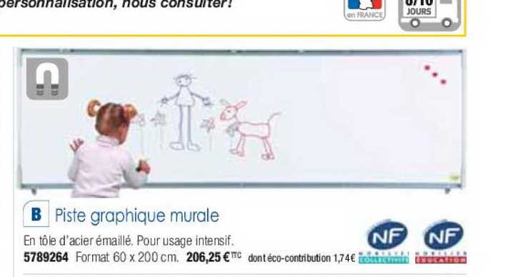 piste graphique murale