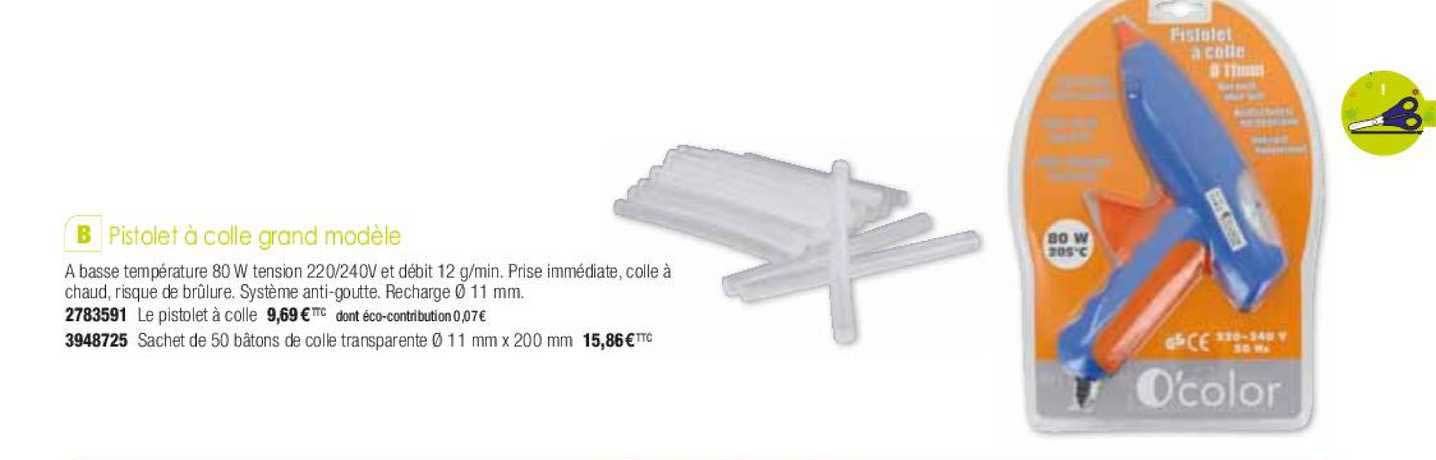 Pistolet à Colle Grand Modèle