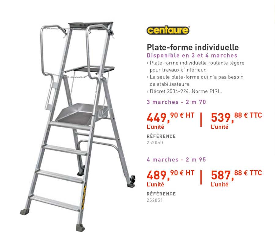 plate-forme individuelle centaure