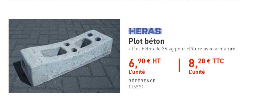 plot béton heras