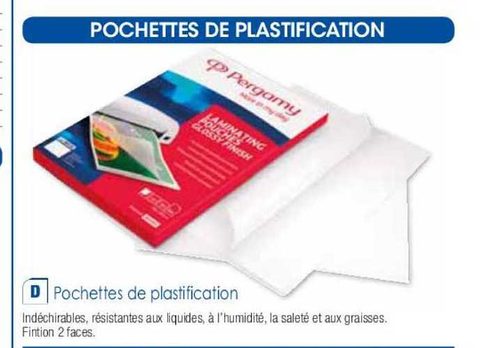 pochettes de plastification