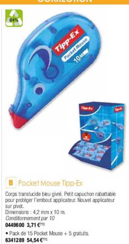 pocket mouse tipp-ex