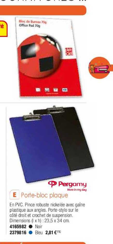 porte-bloc plaque pergamy more in my day