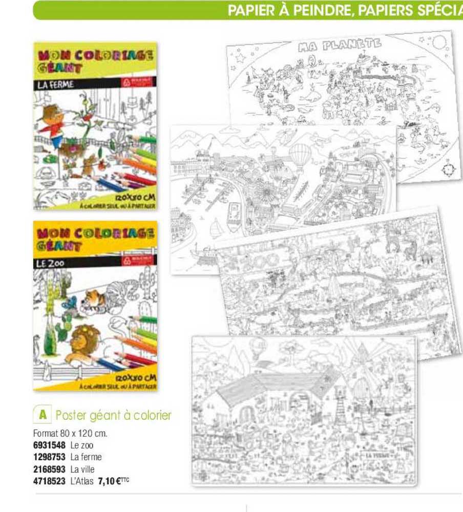 Poster Géant à Colorier