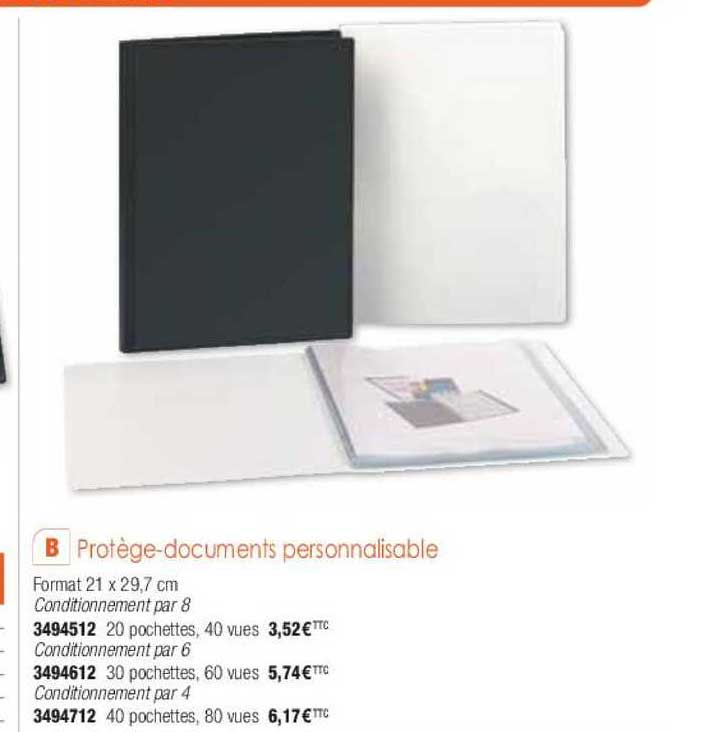 protège-documents personnalisable