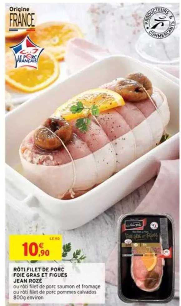 rôti filet de porc foie gras et figues jean rozé