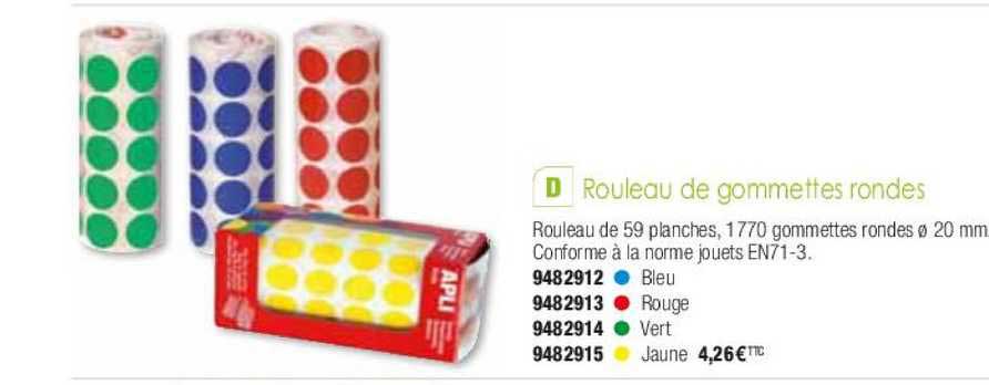 rouleau de gommettes rondes