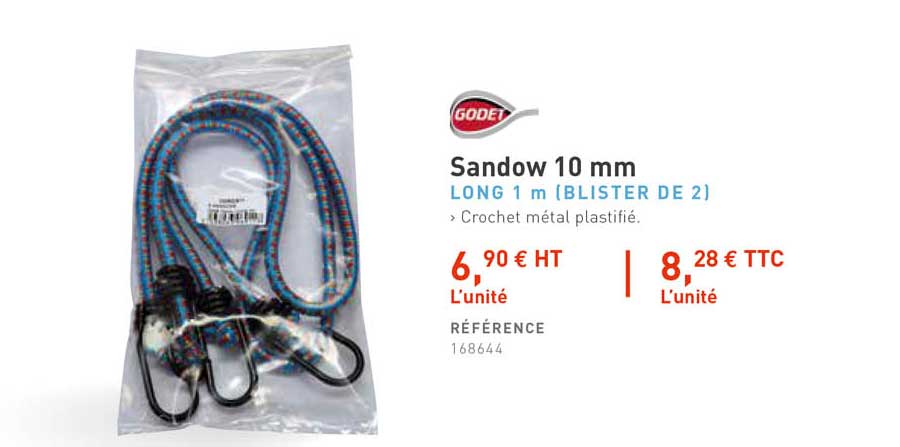 sandow 10 mm godet