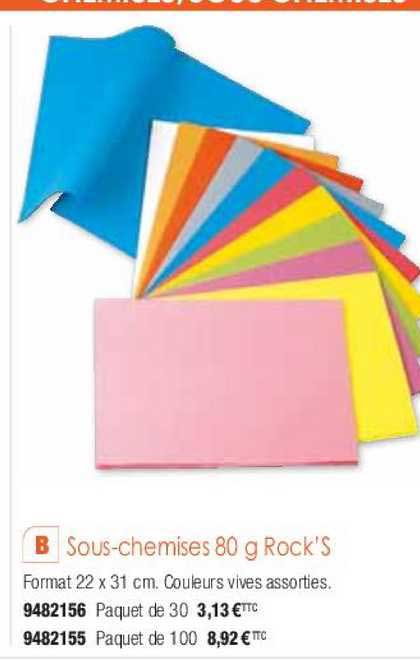 sous-chemises 80 g rock's
